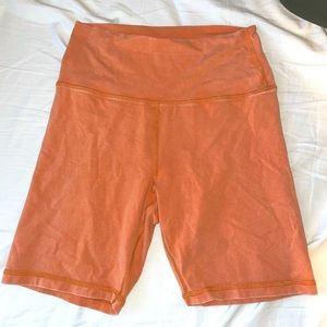 Aerie Stretchy Orange Biker Shorts